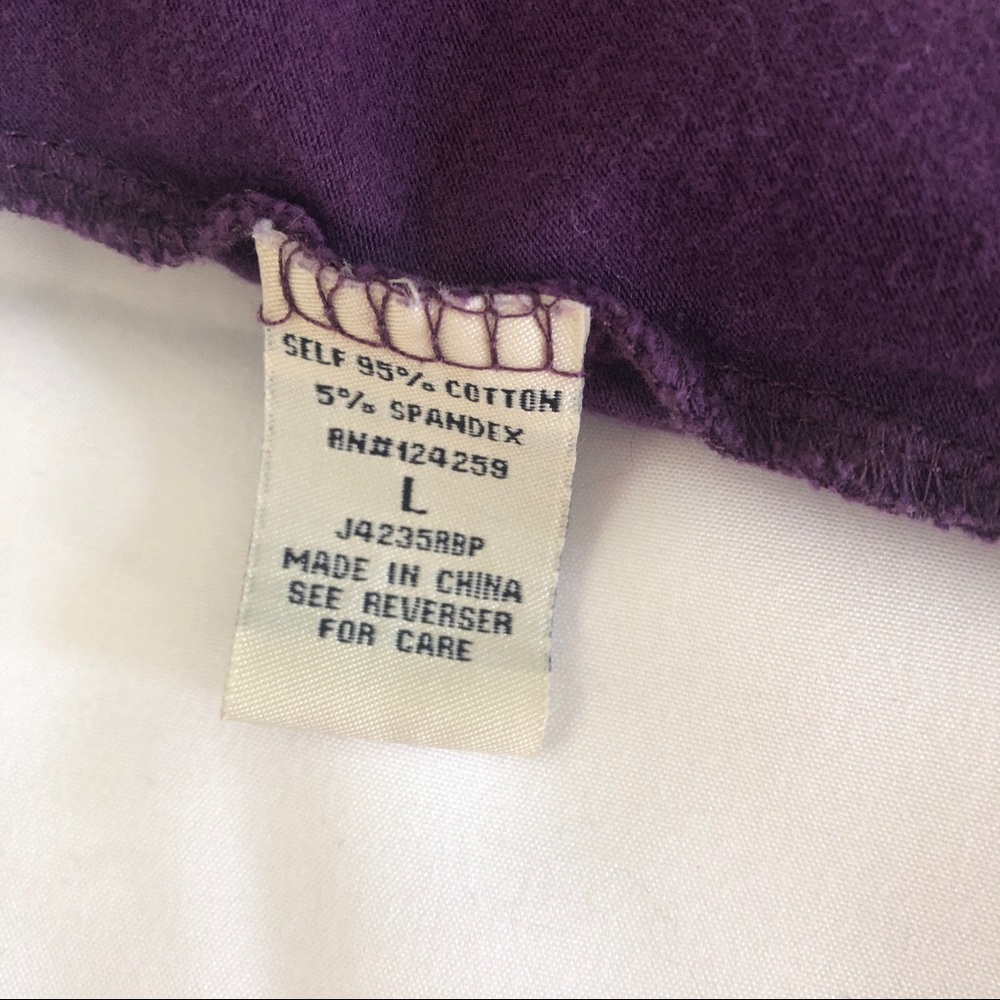 Mynk Womens Purple Boatneck Lace Cap Sleeved Top Size L - Picture 7 of 11